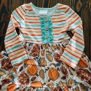 Girls size M (3T) Thanksgiving dress 🦃